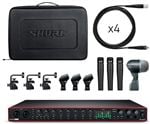 Shure DMK 5752 Mic Drum Kit Focusrite Scarlett 18i20 Bundle